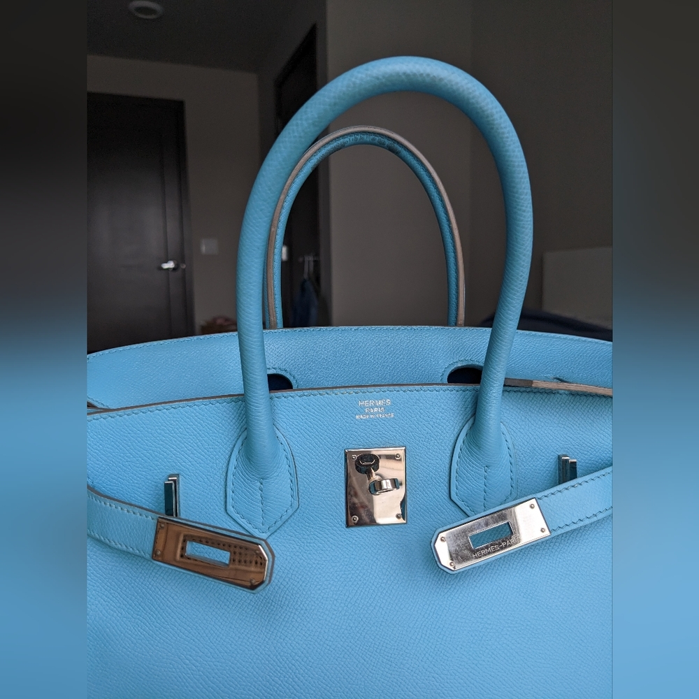 Hermes Birkin 30 Celeste/Mykonos - Picture 3 of 14
